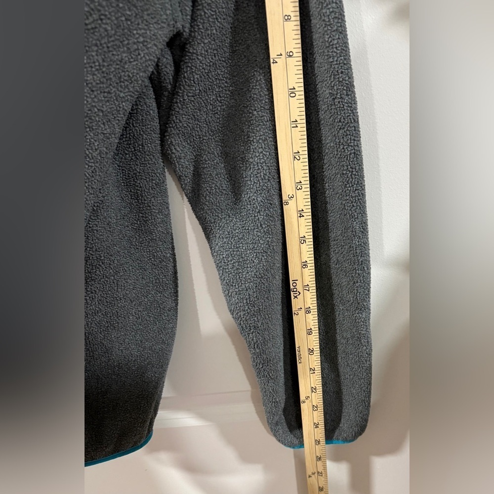 Patagonia Synchilla Snap-T Fleece Pullover Women’s XL Gray Teal Classic Logo - Picture 8 of 12